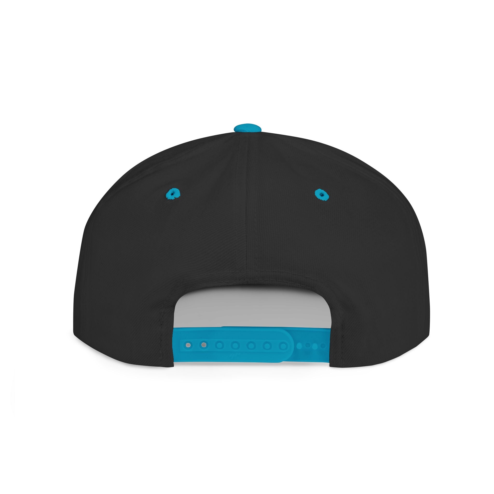 Flat Bill Snapback Hat — Leverworn Crest Embroidered Snapback Printify