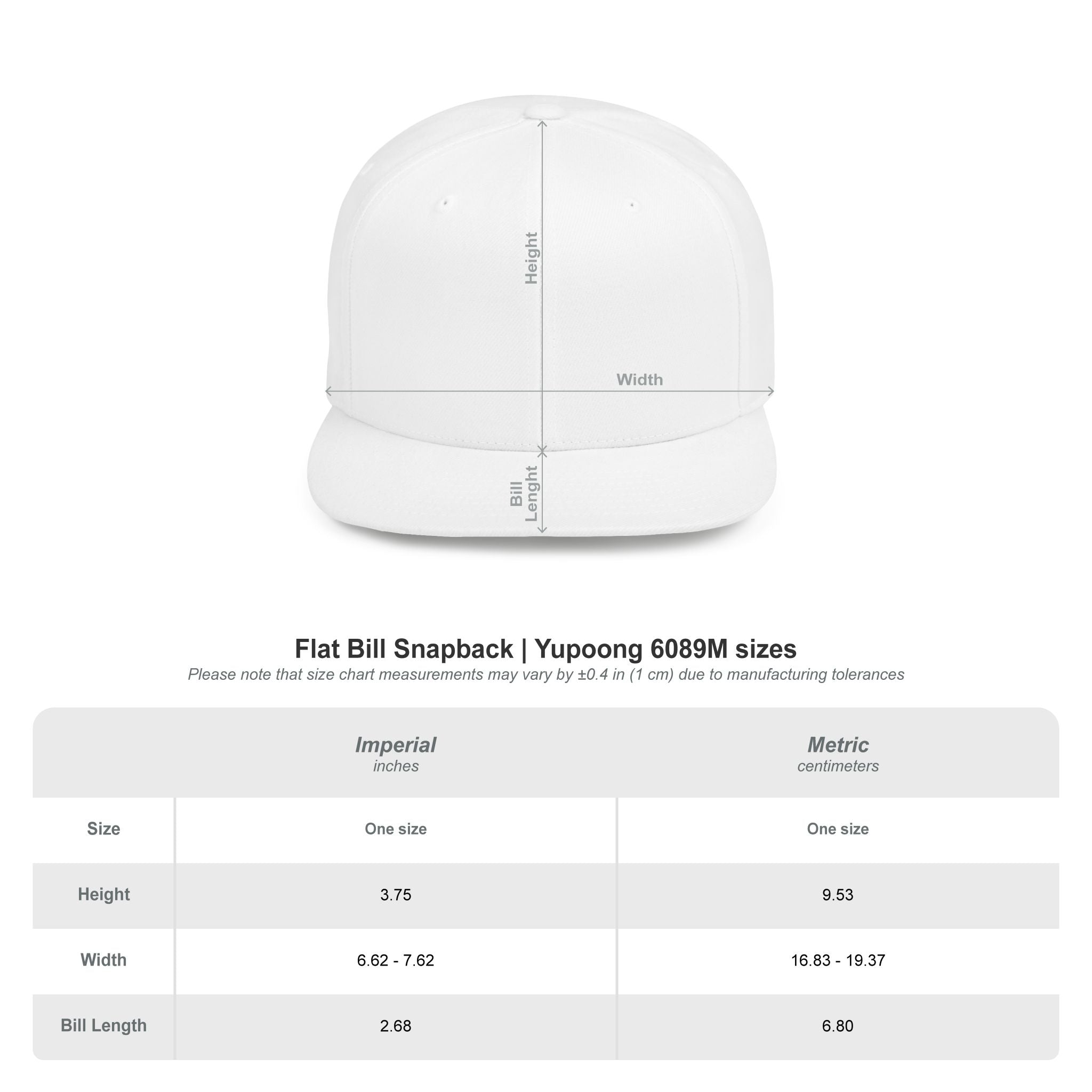 Flat Bill Snapback Hat — Leverworn Crest Embroidered Snapback Printify