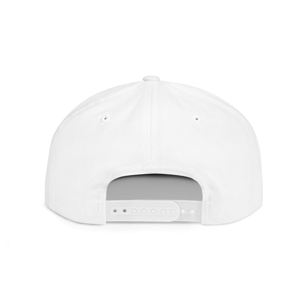 Flat Bill Snapback Hat — Minimal 'LEVERWORN' Crest Embroidered Cap Printify
