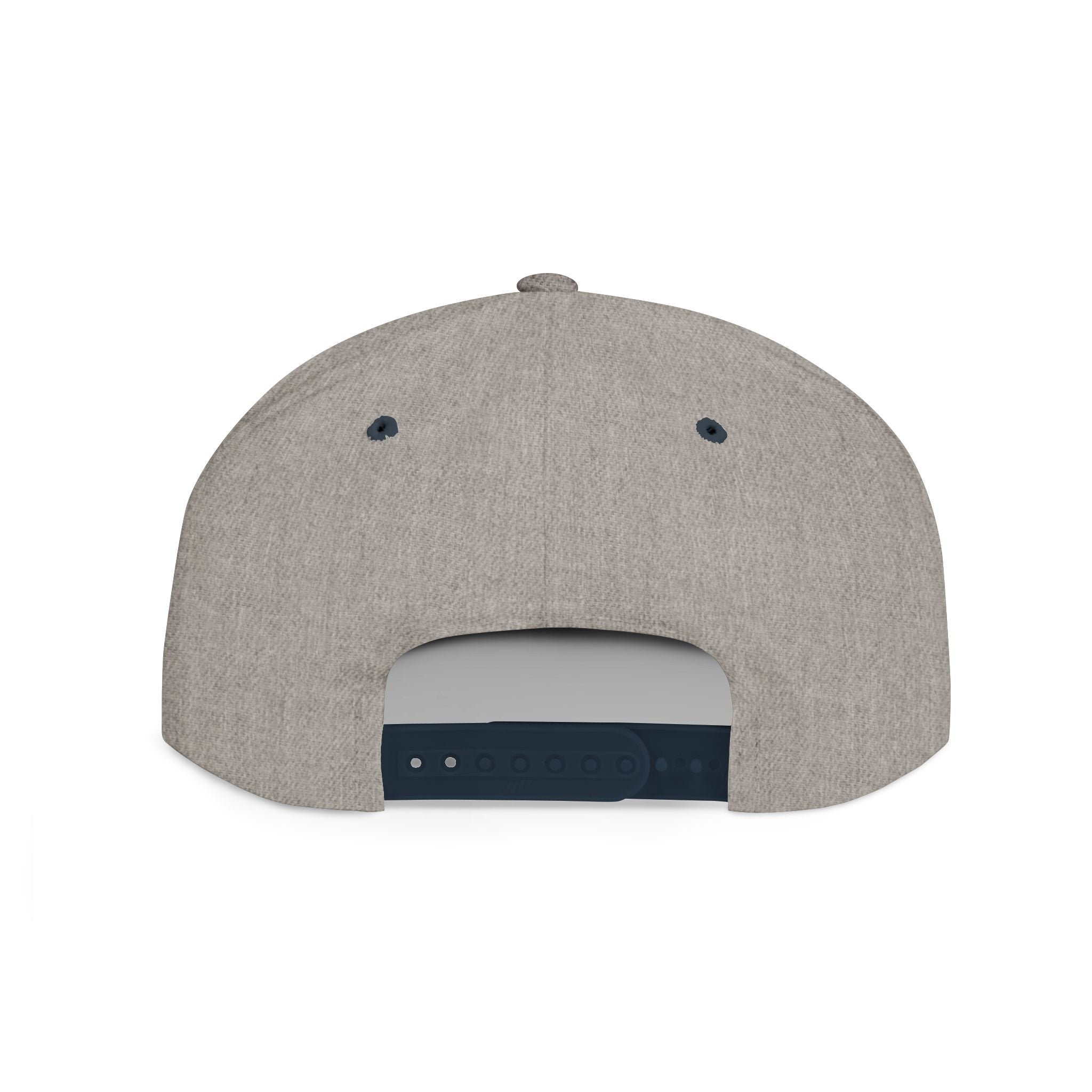 Flat Bill Snapback Hat — Leverworn Crest Embroidered Snapback Printify