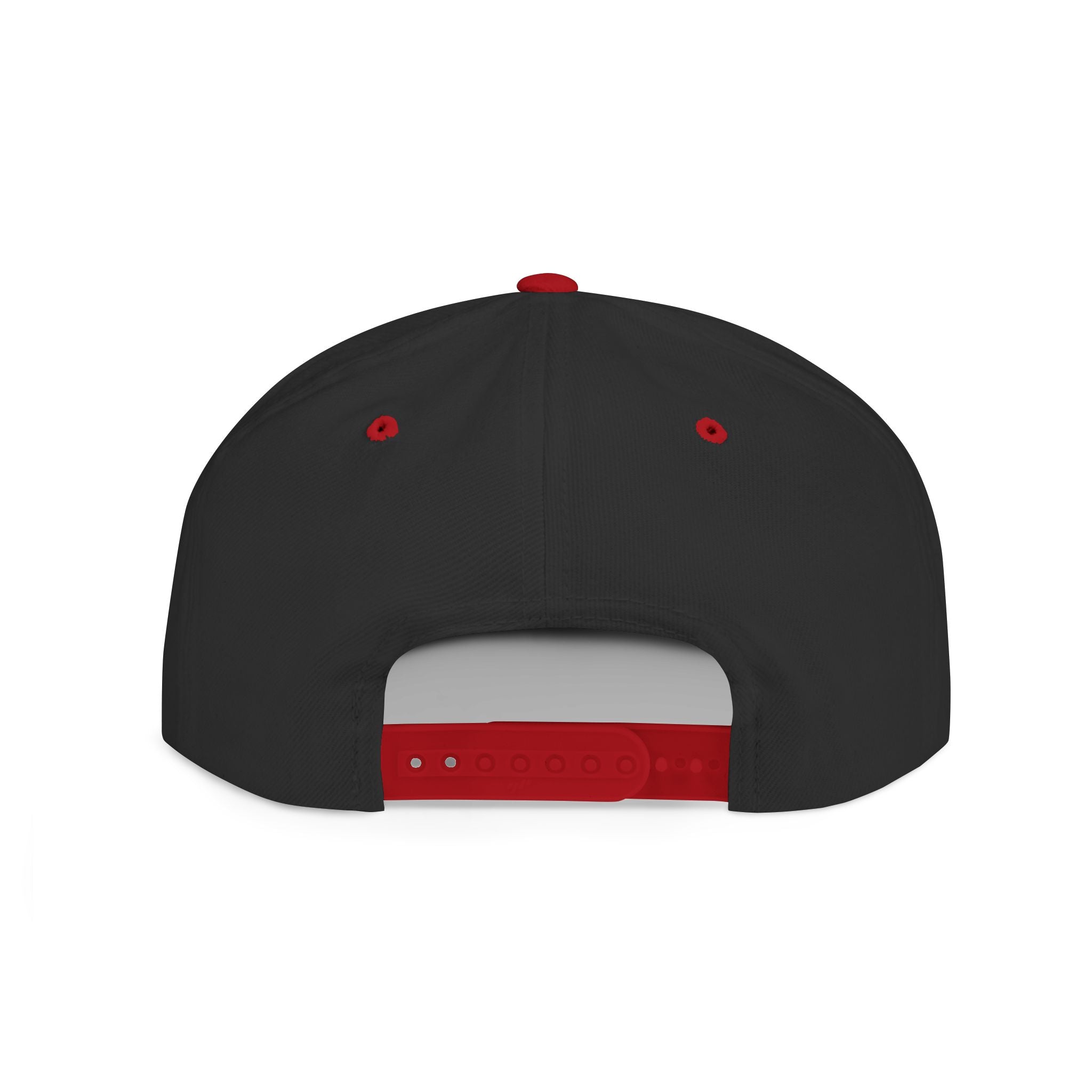 Flat Bill Snapback Hat — Leverworn Crest Embroidered Snapback Printify